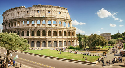 Colosseum, Coliseum, Rome - obrazy, fototapety, plakaty