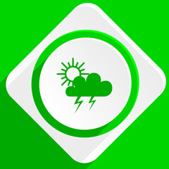 storm green flat icon