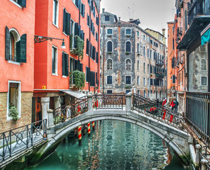Fototapeta na wymiar colorful corner in Venice
