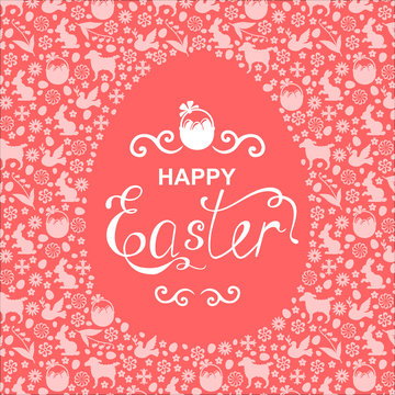 Easter greeting egg card