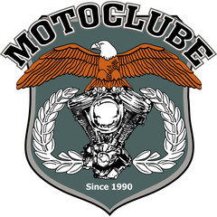 Motorcycle biker racing vector design