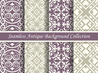 Antique seamless background collection_14