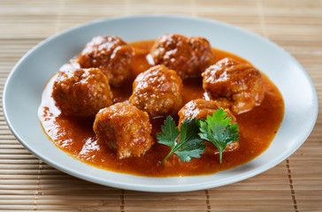 Beef and pork meatballs