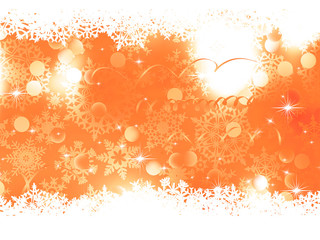 Orange Christmas Background. EPS 8 - 100586481
