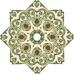 Mandala ethnic indian illustration design