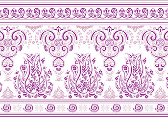 Paisley mehndi vector floral design