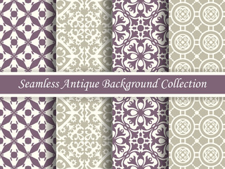 Antique seamless background collection_21