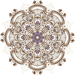 Mandala ethnic indian illustration design