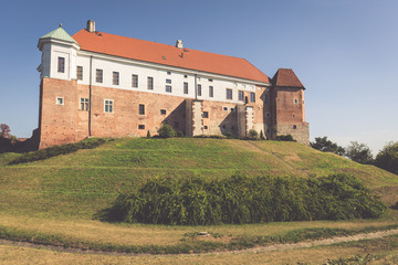 Fototapeta na wymiar Old castle from 14th century in Sandomierz is located by Vistula