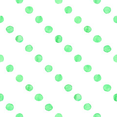 Seamless watercolor dots pattern