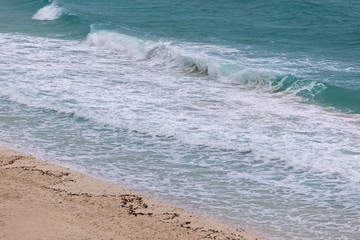 Big waves in caribbean sea