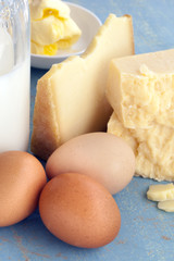 Dairy Products Milk Cheeses Eggs and Butter