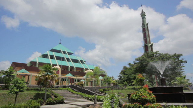 Masjid Raya Batam pyramid mosque, batam island, indonesia