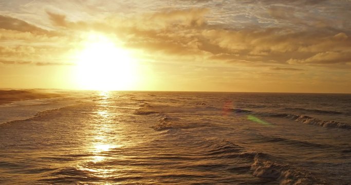 Strand von D&auml;nemark im Sonnenuntergang