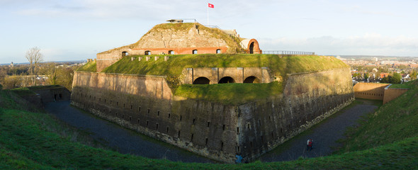 Fortification, Fort St. Peter. Maastricht. Netherlands. Panoramic view.