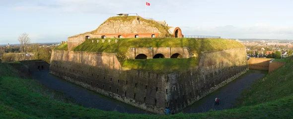 Rideaux occultants Travaux détablissement Fortification, Fort Saint-Pierre. Maastricht. Pays-Bas. Vue panoramique.