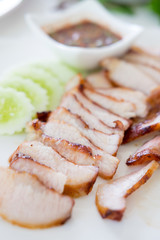 pork steak with thai style sauce