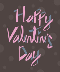 Happy Valentine's day typography