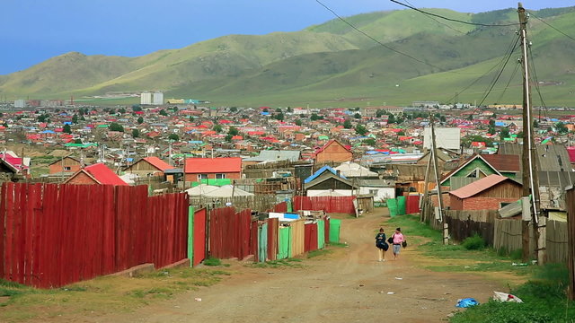 Mongolian Ger at Ulaanbaatar Suburbs