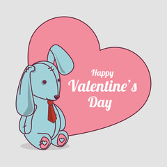 Valentines day lovely card  graphic design