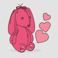 Valentines day lovely card  graphic design