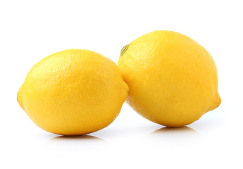 lemon on white background
