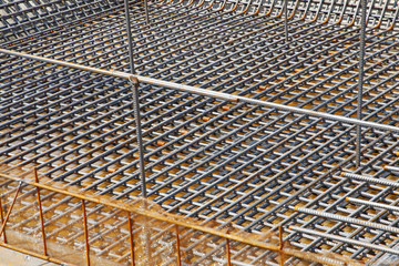 Fototapeta premium Urban construction buildings foundation