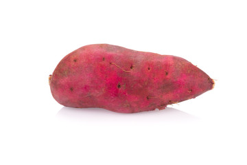 sweet potato on the white background
