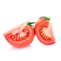 Red Tomatoes on white background