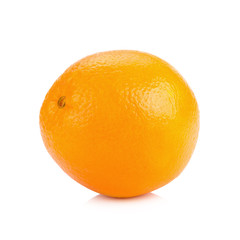 Ripe orange isolated on white background