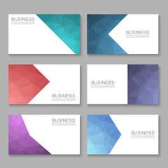  Business Card set, Modern Abstract Businesscard, Vector
