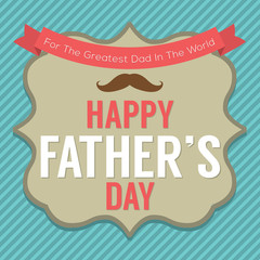 Happy Father's Day Vector Illustration.