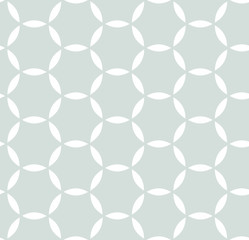 Seamless light blue and white ornament. Modern stylish geometric pattern with repeating elements