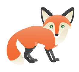 An Abstract fox standing.