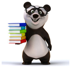 Naklejka premium Fun panda