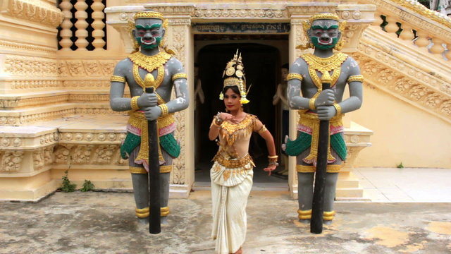 Apsara Dancer beautiful supernatural female in asian mythology