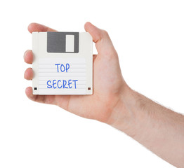 Floppy disk, data storage support