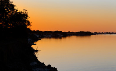 African sunset on Zambezi