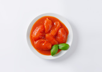 peeled plum tomatoes