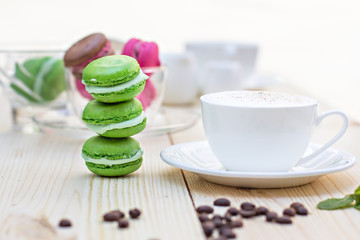 Green French Makarons