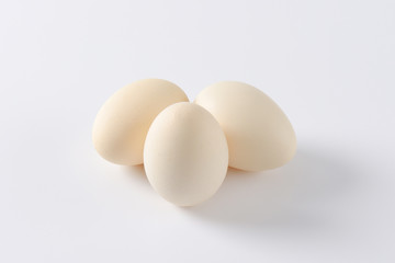 three fresh eggs