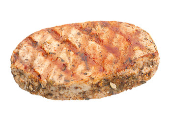Pork steak isolated on white