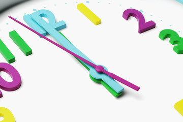 Clockface Showing Noontime