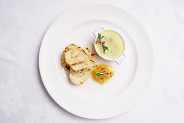 pate with toast