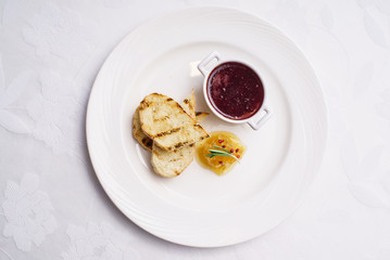 pate with toast