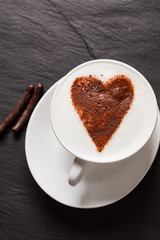 cappuccino with heart