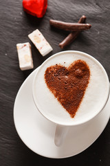 cappuccino with heart