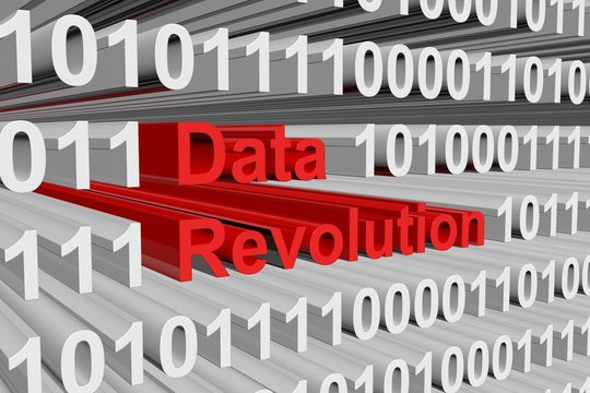 Data Revolution Is Presented In The Form Of Binary Code