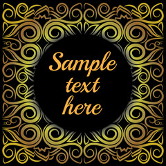 Floral artistic golden Wallpaper for a presentation.A creative design for any celebrative occasion.