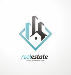 Vector symbol design for real estate company